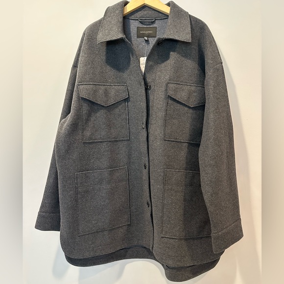 Banana Republic Women's Solid 4 PKT Shacket - Picture 5 of 10